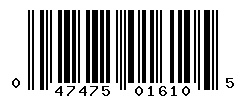 UPC barcode number 047475016105