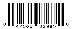upc 047505839650 barcode image
