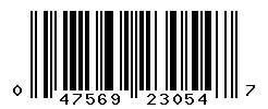 UPC barcode number 047569230547