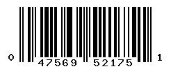 UPC barcode number 047569521751