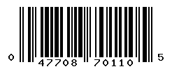 upc 047708701105 barcode image