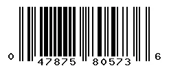 UPC barcode 047875805736