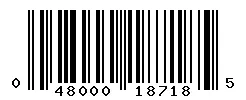 UPC barcode 048000187185