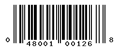upc 048001001268 barcode image