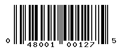 UPC barcode number 048001001275
