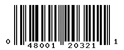 UPC barcode 048001203211