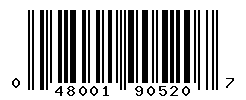 UPC barcode number 048001905207