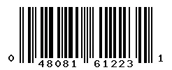 UPC barcode 048081612231
