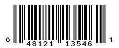 UPC barcode number 048121135461