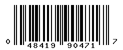 UPC barcode number 048419904717