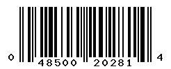 UPC barcode number 048500202814