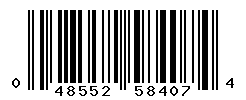 UPC barcode number 048552584074