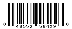 UPC barcode number 048552584098