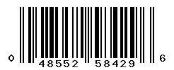 UPC barcode 048552584296