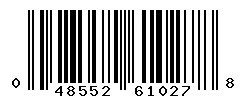 UPC 048552610278 barcode image