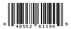 UPC barcode 048552611909