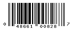 UPC barcode number 048661008287