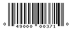 UPC barcode number 049000003710