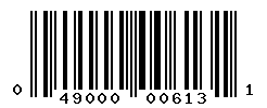 UPC barcode number 049000006131