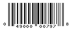 UPC barcode number 049000007978