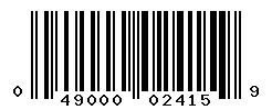 UPC barcode 049000024159