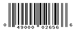 UPC barcode number 049000026566