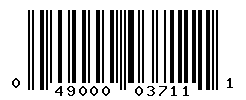 UPC barcode number 049000037111