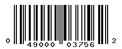 UPC barcode number 049000037562