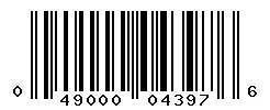 UPC barcode 049000043976