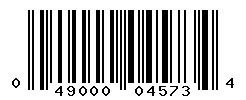 UPC barcode number 049000045734