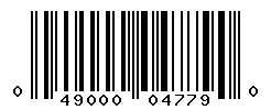 UPC 049000047790 barcode image