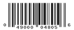 UPC barcode number 049000048056