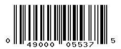 UPC barcode number 049000055375