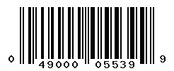 UPC barcode number 049000055399