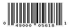UPC 049000056181 barcode image