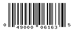 UPC barcode number 049000061635