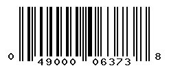 UPC barcode number 049000063738