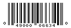 UPC barcode number 049000066340
