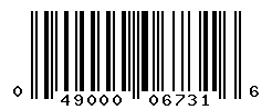 UPC barcode number 049000067316