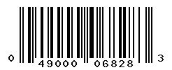 UPC barcode number 049000068283