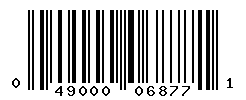 UPC barcode number 049000068771