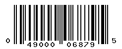 UPC barcode number 049000068795