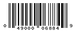 UPC barcode number 049000068849