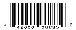 UPC barcode number 049000068856