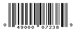 UPC barcode number 049000072389