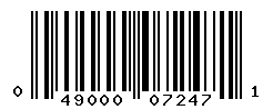 UPC barcode number 049000072471