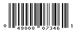 UPC barcode number 049000073461