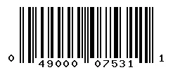UPC 049000075311 barcode image