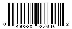 UPC barcode number 049000076462