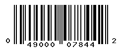 UPC barcode number 049000078442